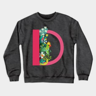 Tropical alphabet D Crewneck Sweatshirt